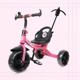STP G PINK COLOR PARENT HANDLE FOR BABY AND CHILDREN-09 Tricycle-11