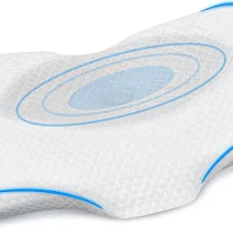 Butterfly Contour Cervical Orthopedic Pillow for Neck & Shoulder Pain Relief - Memory Foam Solid Sleeping Pillow Pack of 1-8