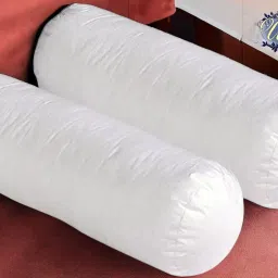 Round Microfibre Solid Bolster Pack of 2-41