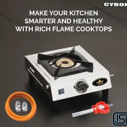 Premium Single Gas Stove with ISI Gas Pipe And Lighter Stainless Steel Manual Gas Stove-image-12