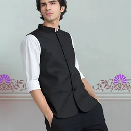 rocksy Solid Men Waistcoat-picture-4