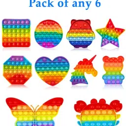 refulgix Pop it Fidget Toys get any random 6 popit toy image 2