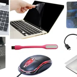 ANJO 14 inch Laptop Screen Guard-Keyguard-Lamination-USB LED-OTG-Mouse Pad 9 in 1 Combo Set-picture-5