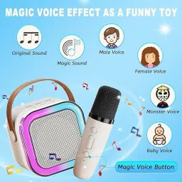 scholars Portable Karaoke Speaker with Bluetooth and Wireless Mic image 3