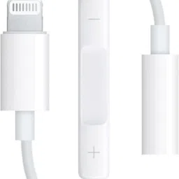 ENMORA White Lightning To Headphone Jack Adapter Model Mh020 (Android, iOS) Y37 Phone Converter-5