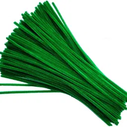 Pipe Cleaners 25 Pcs ,Chenille Stems for DIY Crafts Decorations Creative School Projects (6 mm x 12 Inch) , Color Green-48