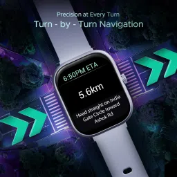 boAt Wave Sigma 3 w/ Turn By Turn Navigation, 2.01" Screen, Crest App, QR Code Tray Smartwatch image 3