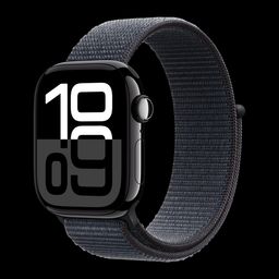 Apple Watch Series 10 GPS with Sport Loop (42mm Retina LTPO3 OLED Display, Jet Black Aluminum Case)-12