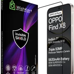 iWishKart Screen Guard for Oppo Find X8, Oppo Find X8 5G, find x 8, Military grade Edge to Edge Premium gorilla glass with Self Installation Guide - Wet & Dry wipes, Dust Absorber [With Warranty]-picture-31