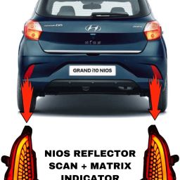 Grand i10 Nios Matrix Reflector with Indicator 3 Function Car Reflector Light-image-2