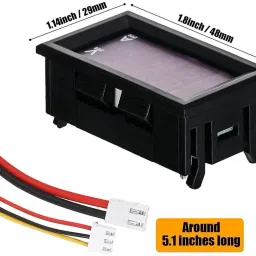 Voltmeter (0-100V) & Ammeter (10A); Voltage & Current Measurement LED Display LED Module Electronic Hobby Kit-image-36