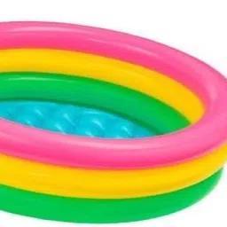 (USA*BOB-22) BEST SELLER,PEOPLE CHOICE PREMIUM QUALITY 2 FEETS(61 CM) WIDTH AND 22CM HEIGHT ,THREE COLOUR WATER BATH TUB POOL FOR YOURS LOVLY KIDS AND BABY WITH AIR PUMP.AGE 0-3 YEARS. Inflatable Swimming Pool, Inflatable Toy Pump-59