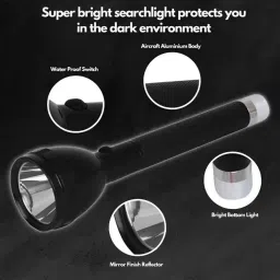 dazzel flex Lithium Battery Long Range Led Light with 3000mAh Battery 8 hrs Torch image 4