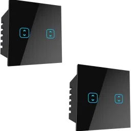 TEQOOZ 2 Way Smart Wi-Fi Touch Switches (Pack of 2, Black) Smart Switch-20