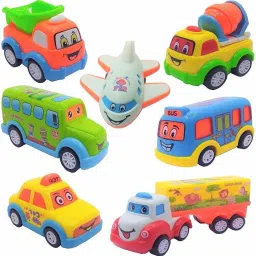 Power Friction Pull Back, Push and Go Car,Crawling Vehicle Toy for Kids-image-17