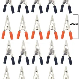 45mm 10 Pair Chimti Testing Measuring Battery Charging Alligator Crocodile Clips Digital Multimeter-12