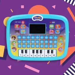 tushika X2020 Educational Computer Piano Display Led Screen, With Music And Buttons , Educational Toy Laptop Learner With Screen For Kids Baby'S Boys And Girls image 4
