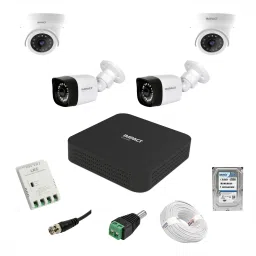 Impact by Honeywell 2MP 2 Bullet + 2 Dome CCTV +4 Channel DVR+1TB HDD +90 mtrs cable Cctv Camera Set Security Camera-picture-13