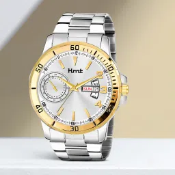 DAY & DATE FUNCTIONING Analog Watch - For Men HM-338-SILVER-picture-15