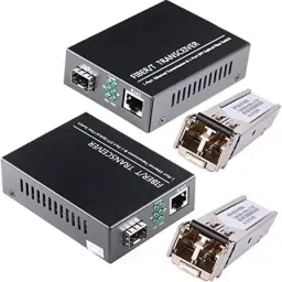 RAMEX Gigabit SFP to Ethernet Media Converter 10/100/1000Mbps with 2 SFPs 1 Ports 1000 Mbps Network Switch-68
