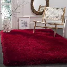 Maroon Polyester Carpet-image-56