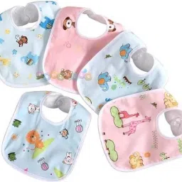 waterproof, super soft cotton daily use, elegant and stylish velcro bib for baby-picture-11