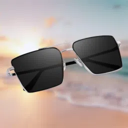 UV Protection Retro Square Sunglasses (Free Size)-image-2