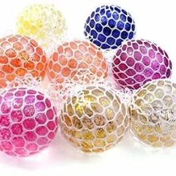 Stress Reliever Squeeze Grape Ball Soft Ball / squzee Ball for Kids Multicolor Squash Ball-image-12