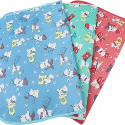 Baby Clothing Changing Mat Size: L-21Inchs, B-17Inchs (0-12 Months)( Pack of 3) Changing Station-33