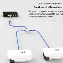RyzCare Splitter/Multiplexer 2-in-1 Network Cabling Connector Three-Way RJ45 Connector Lan Adapter image 5