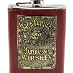 JD Portable (8oz) Alcohol Drinks Whiskey Liquor Holder Bottle Stainless Steel Hip Flask-image-70
