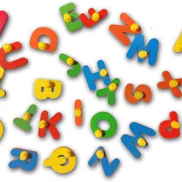 shalafi Montessori 26 Piece ABC Wooden 3D Letters Kids Early Education Learning Toys-picture-20