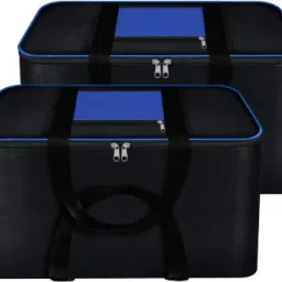 2 Pack Large Size Underbed Storage Bag BlueBlack Rectangular Under Bed Storage-image-9