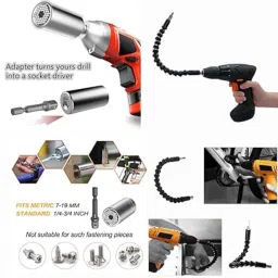 elie india Universal Socket Wrench Grip Adapter Multi-Tool DIY Hex Nut Bolt Power Drill Socket Set image 4