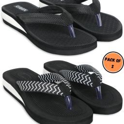 Doctor step with cibek comfortable extra soft daily wear women slipper pack of 2 Women Flip Flops-image-1