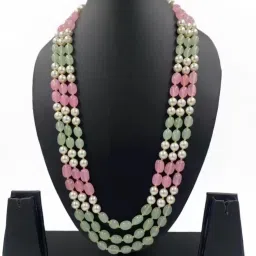 Pink Jade Stone Necklace, Stylish Pink Jade Stone for Elegant Style Jade Stone Necklace-15