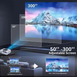 Toptro 【Real HDR10+/HLG,1st Android 12 3GB 64GB, 24000 Lumens & HDMI ARC】 Q10 Max 1080p (12000 lm / Wireless / Remote Controller) Portable Projector image 5