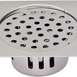Viking SS201 Drain with Cockroach Trap Square - Stainless Steel 201-Length & Width 150mm (6”) Polished Finish, Anti-pest drain cover,Efficient water drainage-17