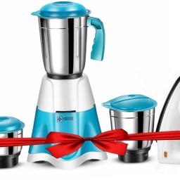 750 W Mixer Grinder (1100 W Dry Iron Combo | 3 Jars | Blue ) 750 W Juicer Mixer Grinder-image-23