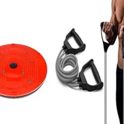 Combo of Tummy Twister with Toning Resistance Bands Ab Exerciser-14