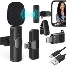 MGEdge Wireless Lapel for YouTube, Vlogging, Recording for Android/iPhone #JustHere A12 Camera Microphone-7