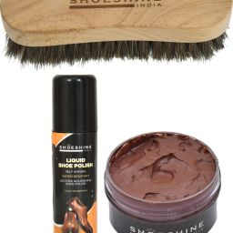 SHOESHINE Brown shoe cream with Neutral shoe polish and Brush Leather, Synthetic Leather Shoe Cream-image-23