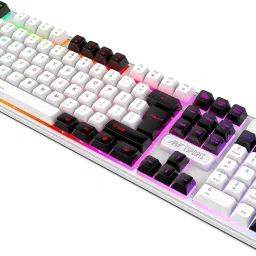 Ant Esports KM1610 LED Keyboard & Mouse,104 Keys Rainbow Backlit Keyboard 7 Color RGB Mouse Combo Set image 2