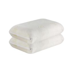 The White Willow Set Of 2 Green Cooling Gel Memory Foam Bed Pillows-11