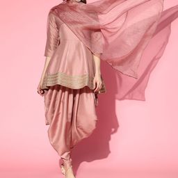 Inddus Ethnic Motifs Silk Blend Kurta Set-picture-13