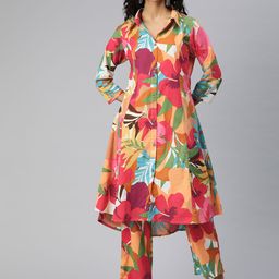 Readiprint Fashions Women Printed Pure Cotton Tunic with Palazzos-picture-33