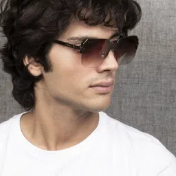 Ted Smith Square Sunglasses with Polarised and UV Protected Lens NUVUE_C3-BROWN GRADED-18