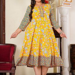 YASH GALLERY Floral Printed Maternity A-Line Midi Dress-picture-49