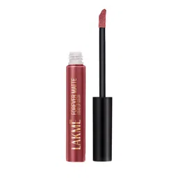 Lakme Forever Matte Liquid Lip, 16hr Lipstick, Lightweight - Nude Latte 5.6ml-19