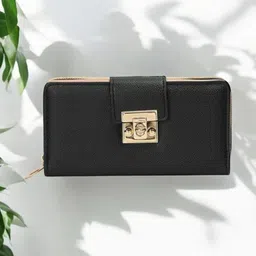 CRUSSET Women Textured PU Two Fold Wallet with SIM Card Holder-image-66